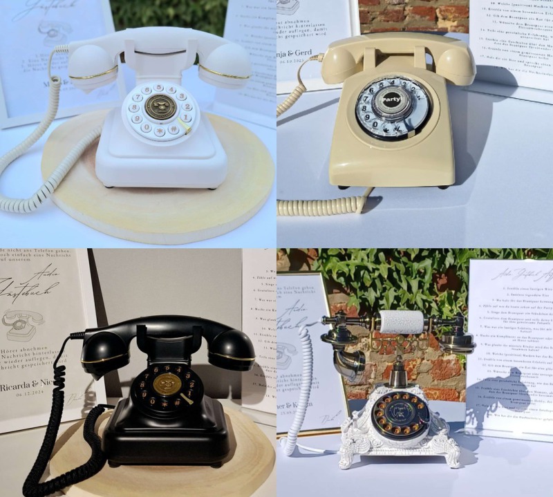 Audio-Gästebuch Telefone für persönliche Sprachnachrichten
